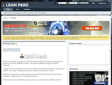 Tablet Screenshot of lancenterleonperu.com